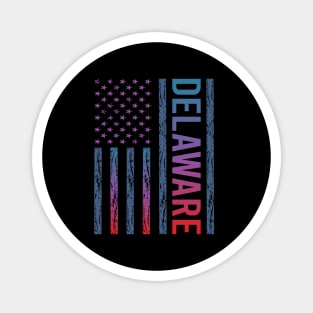 Blue Red Flag - Delaware Magnet